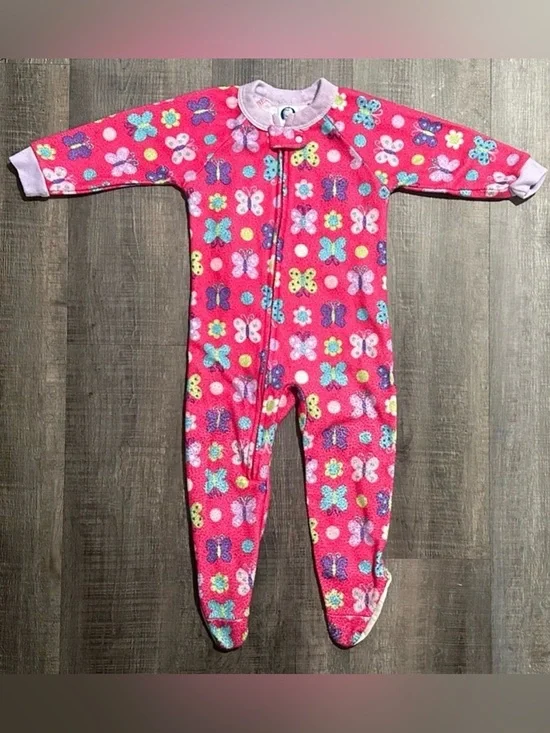 💞 Baby & Toddler Girl Size 18 Months Butterfly Pajamas