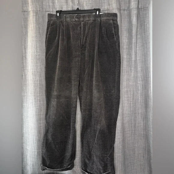 Louis Raphael Men's‎ Corduroy Pants - Charcoal