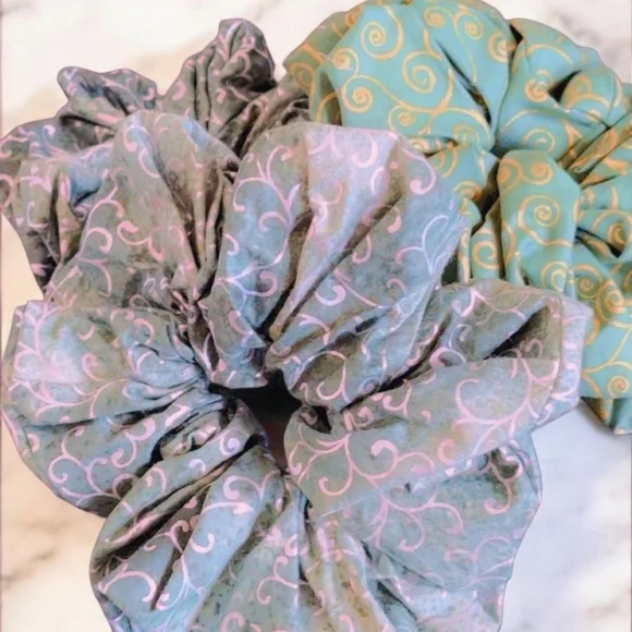 Stylish Patterned Scrunchies Set