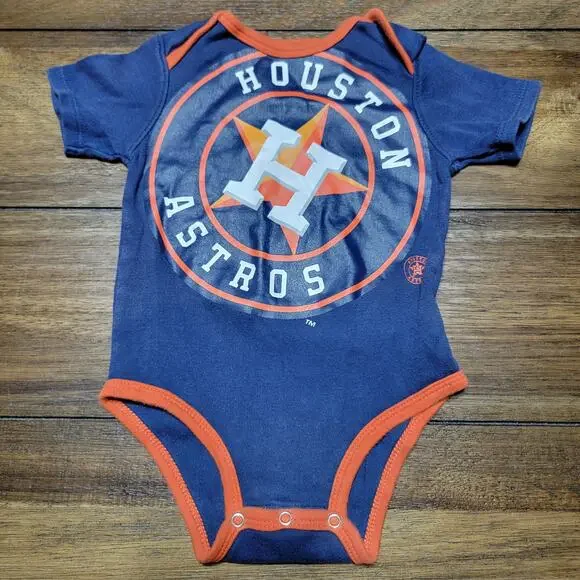 MLB Genuine Merchandise Houston Astros Infant Blue Bodysuit - Size 6/9m