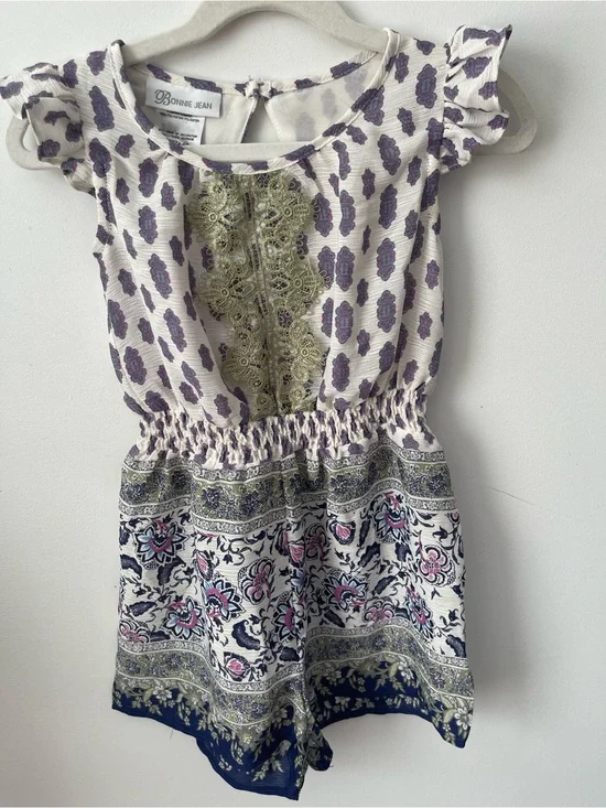 Bonnie Jean kids  Print Romper