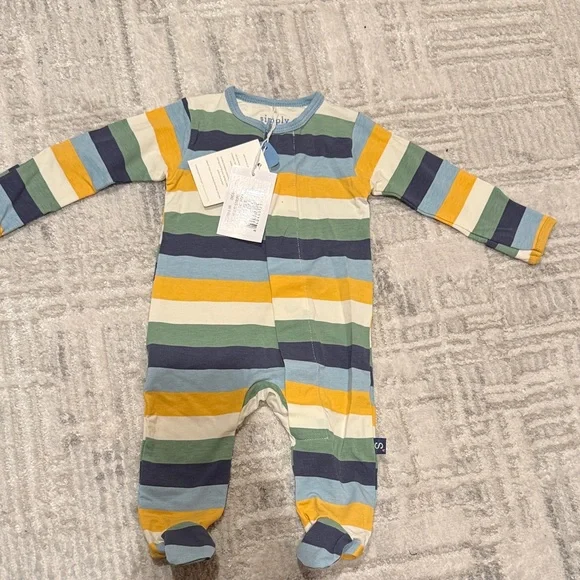 NWT Magnetic Me Colorful Striped Kids One Piece