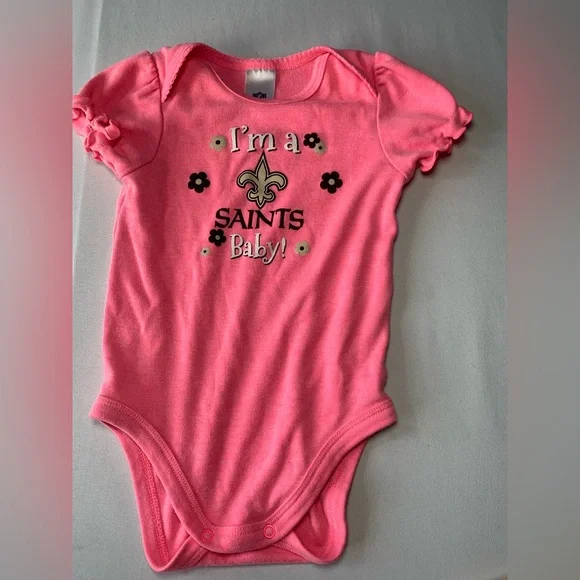Baby‎ girl 3-6 month bodysuit, NFL SAINTS
