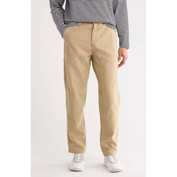 HUGO Boss Gloro242D Mens Carpenter Pants Medium Beige Double Knee XXL NEW