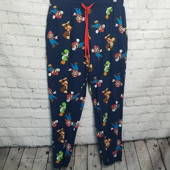 Nintendo Super Mario Brothers Lounge Pajama Pants Small