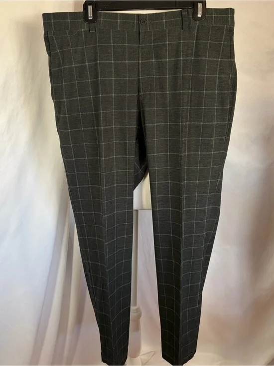 Nike Golf Men’s Tour Dri-Fit Performance Windowpane Pants Charcoal Gray 36 x 30