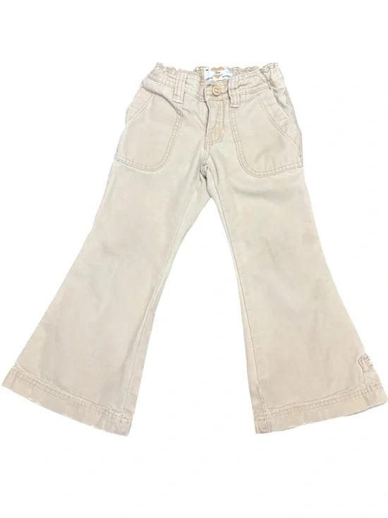 Gap Kids Vintage Bootcut Flare Pants Size 4 Regular Khaki Beige