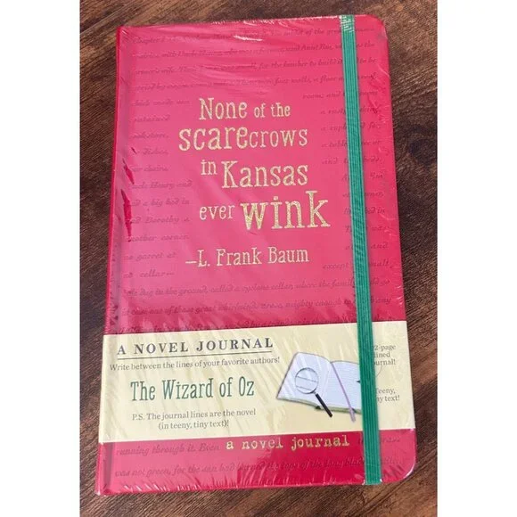 A Novel Journal: Wizard of Oz Hardcover Lined Notebook NEW & Sealed - READ