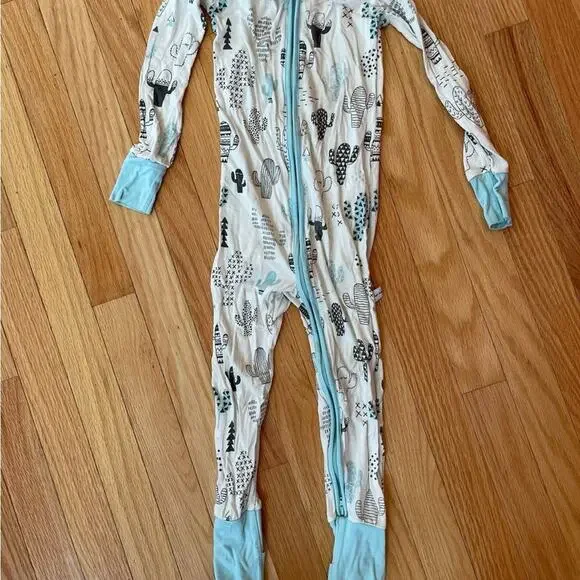 Little Sleepies Blue‎ Cactus Print