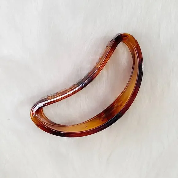 Jelly Shape Hair Claw Dark Tortoise