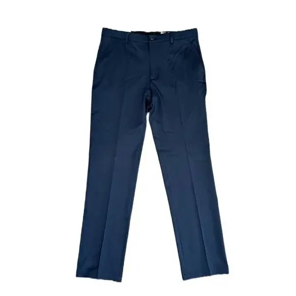 Greg Norman Mens Performance Classic Travel Dress Pants Navy Blue Size 34X34 NWT