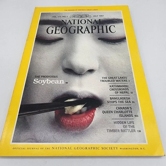 National Geographic Magazine July 1987 No Insert