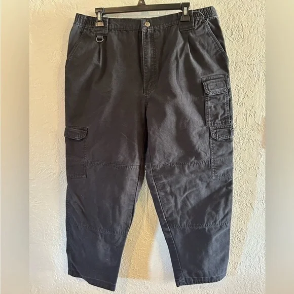 5.1.1 Tactical black elastic waist men's pants size 36/30
