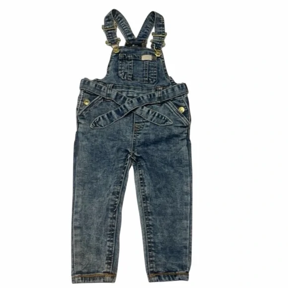 7 For All Mankind Kids Denim Overalls