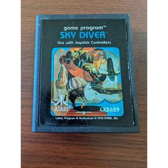 Sky Diver Atari 2600 Video Game Vintage Classic Action Cartridge