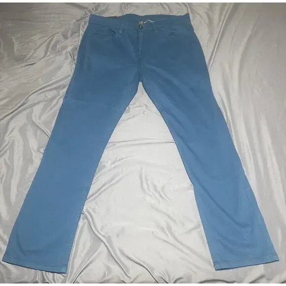 JACHS New York Men’s Straight Fit Casual 5 Pocket Pants 34x29 Dark‎ Teal