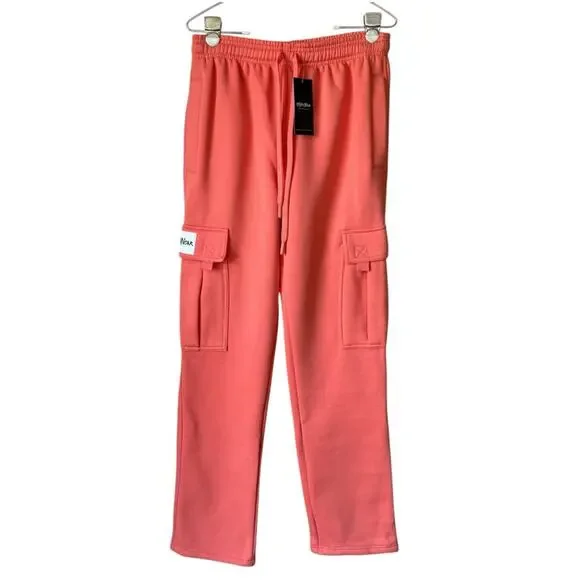 Shaka Wear NWT Peach Fleece Cargo Sweats Size Small