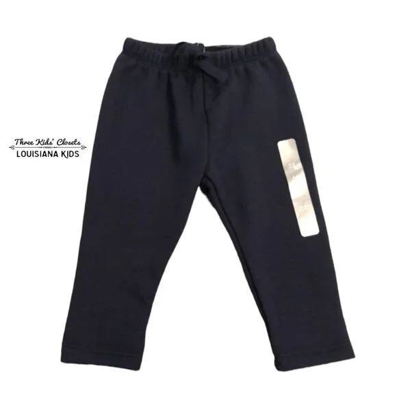 NEW Baby Gap 3-6m Navy Blue Lined Sweat Pants