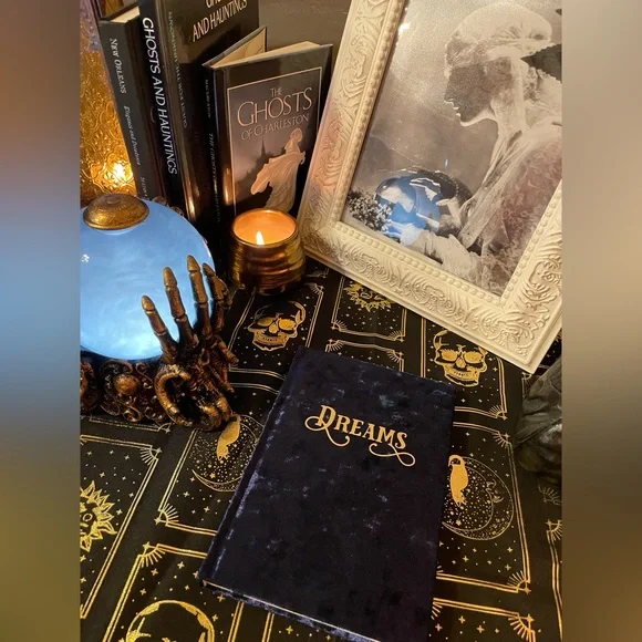 NWOT ECCOLO Blue Velvet Covered DREAMS Journal