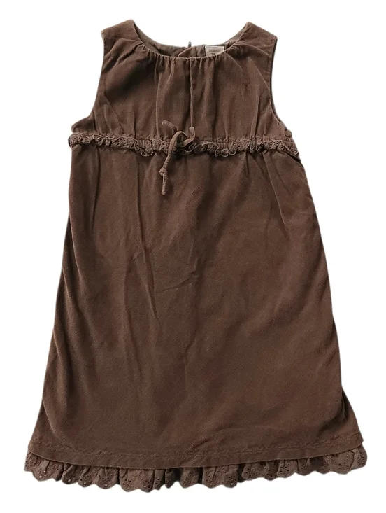 Y2k Gap Girls Mini Corduroy Ruffle Dress Size 4 Years