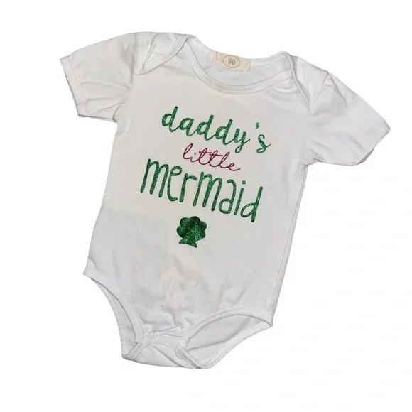 (🆓)*FREE ADD TO BUNDLE* Daddy’s little Mermaid Onesie