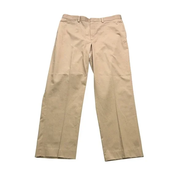 L.L. Bean Chino Pants Mens 36 Tan 30 Inseam Cotton Twill Workwear Classic Fit