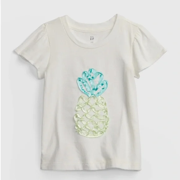 Gap Interactive Graphic Pineapple Short Sleeve Shirt