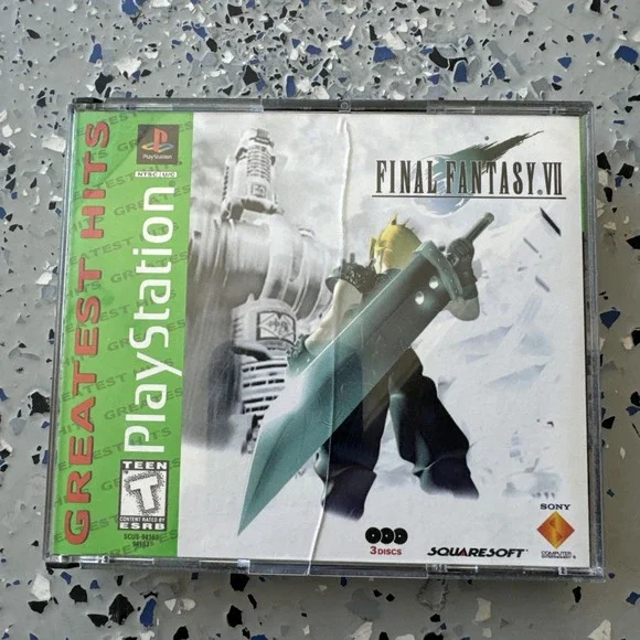 Final Fantasy VII 7 Misprint (Playstation 1‎ PS1) Complete - Tested - Authentic