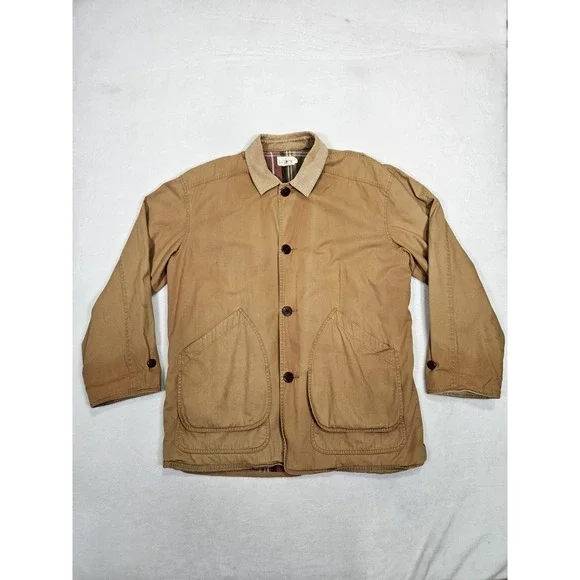 J. Crew Oarsman Corduroy Collar Barn Chore‎ Coat Men's Large Vintage Oversize