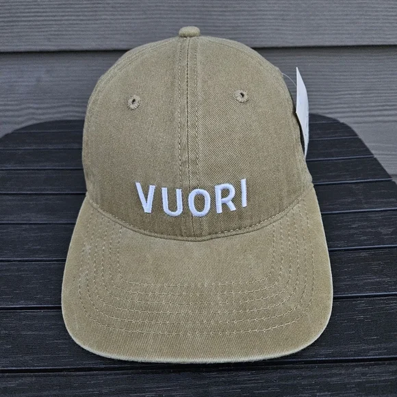NWT Unisex Vuori Sage Green Adjustable Back Cap Athleisure Casual Women Men
