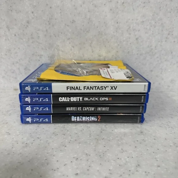 PS4 Game Lot Bundle (5 Games) Dead Rising 2, GTA V, Marvel vs Capcom Infinite