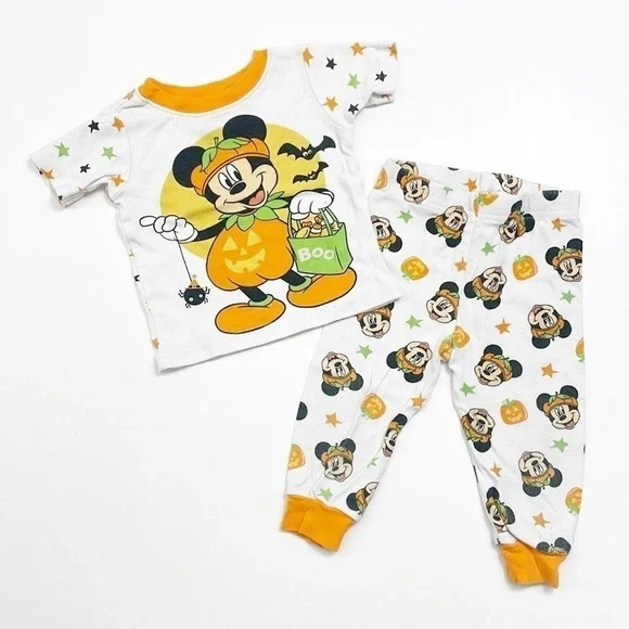 Disney Baby Mickey Mouse Halloween baby boys pajama set