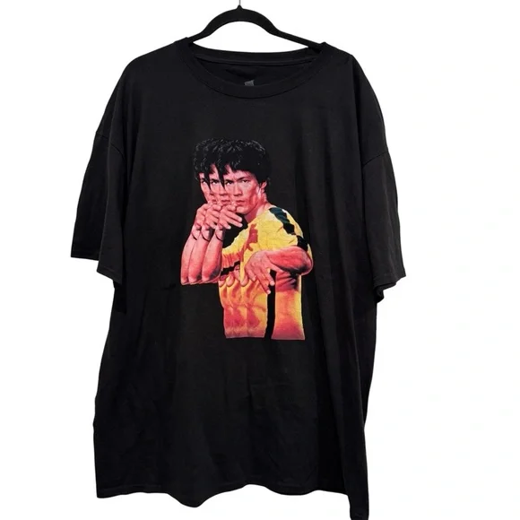 Vintage Bruce Lee T-Shirt Size XXL‎ Hanes ComfortSoft Heavy Weight