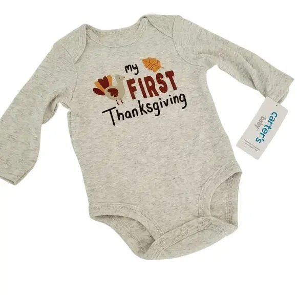 3M New Carter's my first Thanksgiving bodysuit