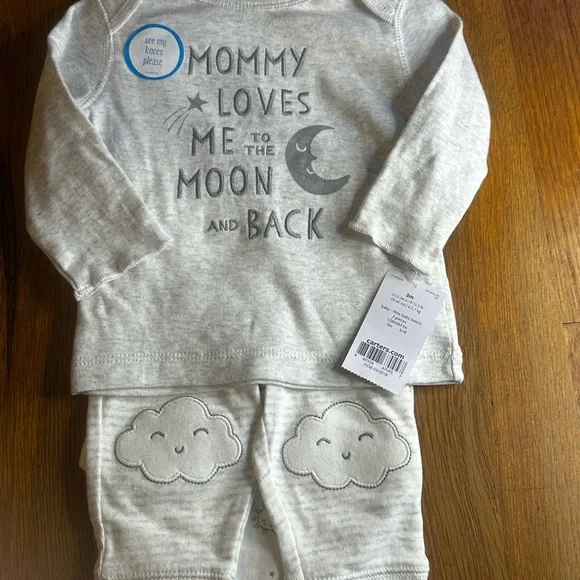 Carter's Light Gray Baby Basics‎ 3 Piece Set