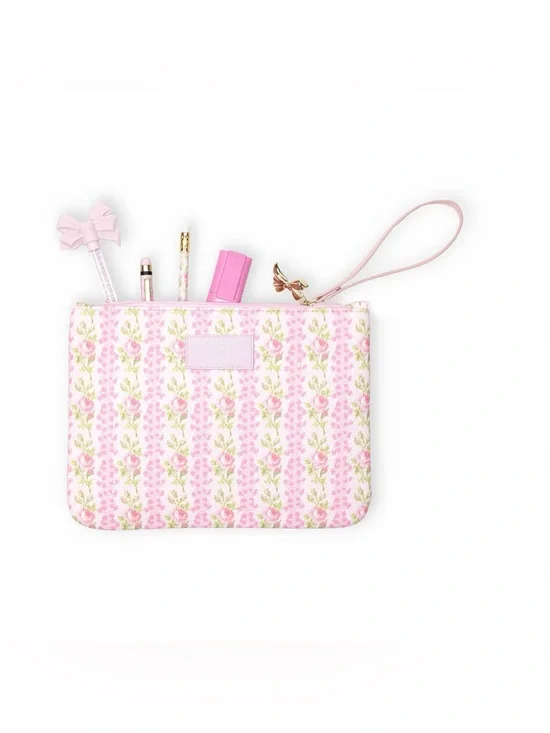 🩷💚🎯 LoveShackFancy x Target Yoobi Blooming Heirloom Pencil Case with Strap