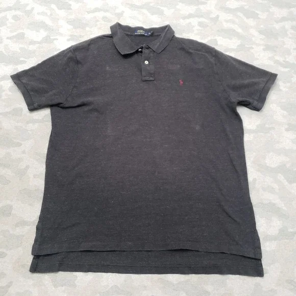 Polo Ralph Lauren Polo Shirt Mens XL Gray Short Sleeve Golf Casual