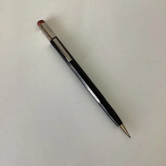 VTG Black Scripto Mechanical Pencil Continuous Twist Mechanism Metal Pocket Clip