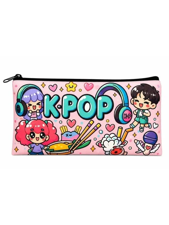 K-Pop Cartoon Pencil Pouch Cosmetic Bag