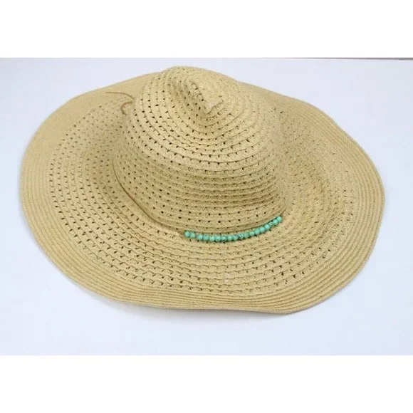 Big Sun Hat  One Size Beige  Solid Straw