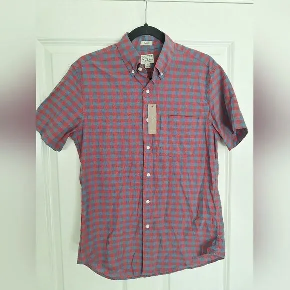 J.Crew red blue color cotton button‎ doewn shirts size S
