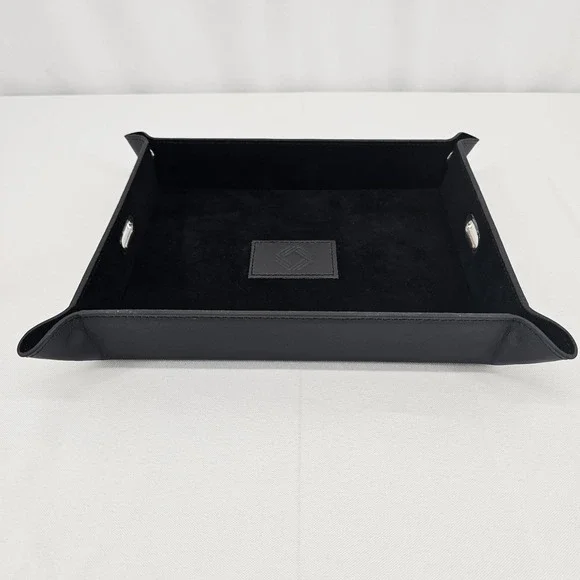 Knot Standard - Leather Vallet Catch All  Black  Lays Flat For Travel New In Box