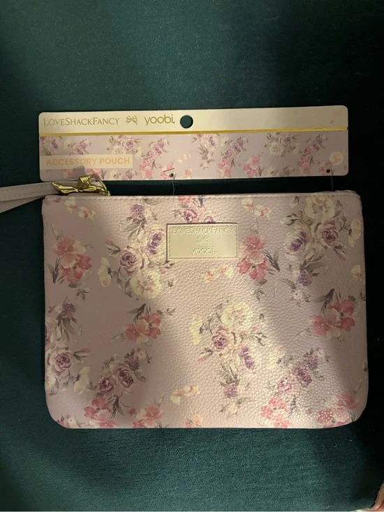 LoveShackFancy x Target Accessory Pouch with Strap in color Hibiscus