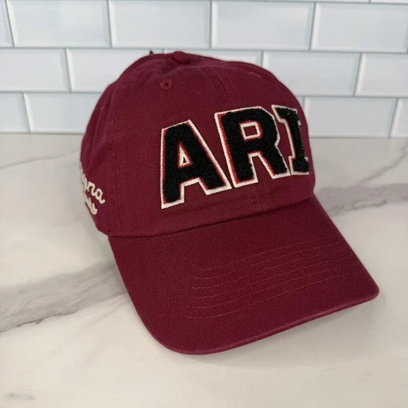 Arizona Cardinals Hat Cap Strap Back Womens One Size Red Football 47 Clean Up