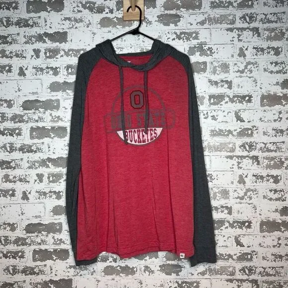Colosseum Ohio state buckeyes long sleeve hooded t