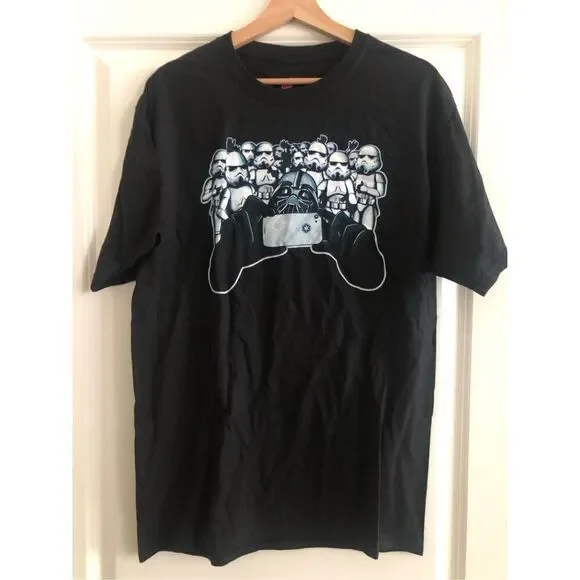 Star Wars Storm Trooper x Darth Vader Selfie Tshirt Men’s Size Large