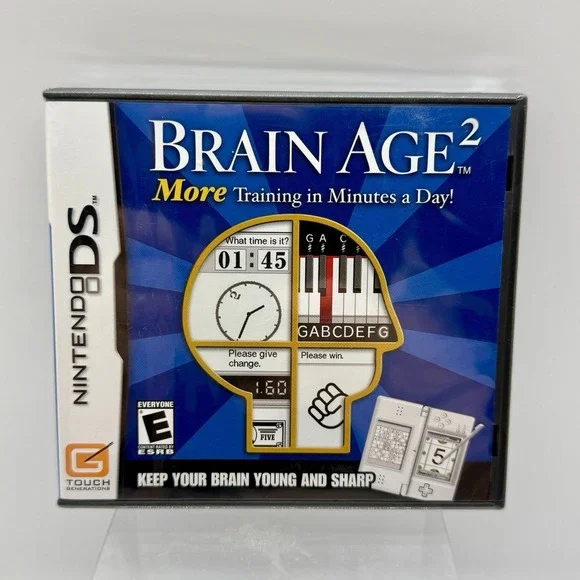 Nintendo DS‎ Brain Age 2 Game Complete With Game, Case & Manual Factory Sealed