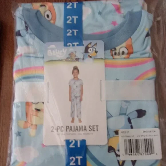 Bluey Kids pajama 2 pc  sets New in package
