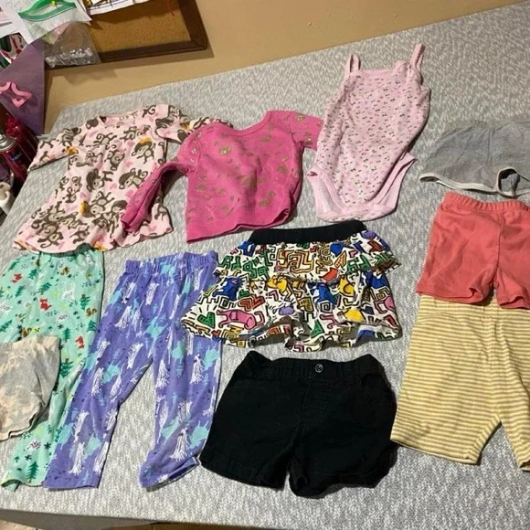 Multicoloured baby girl clothes bundle 3T. SKU-A966#kids