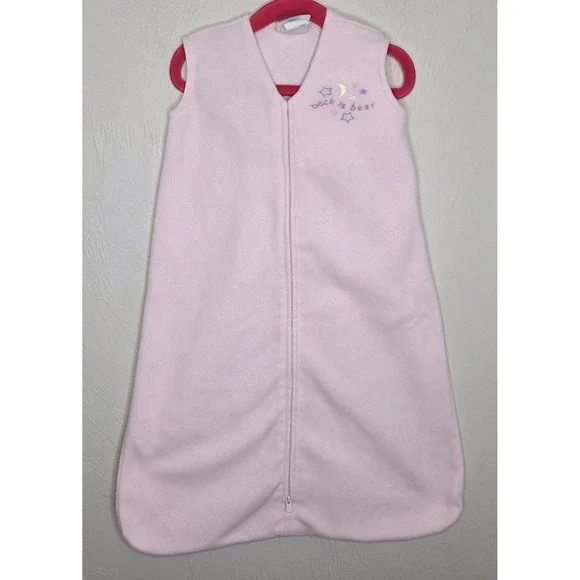 Halo Sleep Sack Swaddle Size Small Birth To 6 Months Pink Stars Moon  10-18 lbs